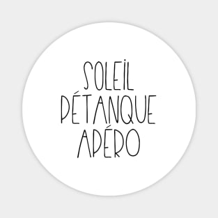 Soleil Pétanque Apéro Magnet